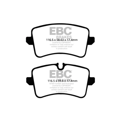 Kuva Jarrupalasarja, levyjarru EBC BRAKES Yellow Stuff DP42082R, Takana