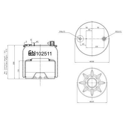 Kuva FEBI BILSTEIN 102511 Metallipalje, ilmajousitus
