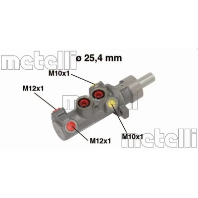 Kuva METELLI 05 0641 Jarrupääsylinteri 25,40 Alumiini FORD: Transit Mk5 Bussi