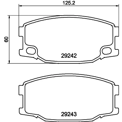 Kuva HELLA 8DB 355 005 571 Jarrupalat Kulumisenilmaisemelle