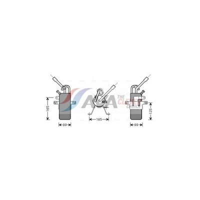 Kuva AVA COOLING SYSTEMS FDD374 Ilmastoinnin Kuivain Alumiini FORD: Transit Connect Mk1 Van