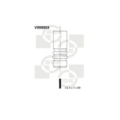 Kuva Pakoventtiili AUDI, SEAT, SKODA, VW OE 038109611E, 38109611E
