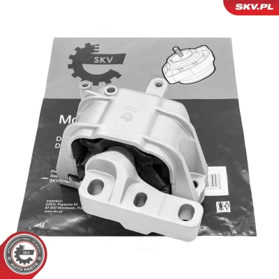 Kuva ESEN SKV 75SKV043 Moottorin Kumityyny Oikea Hydrolaakeri Alumiini, Kumi 168mm 122mm VOLKSWAGEN: Golf 5, Touran I, SKODA: Octavia II Hatchback