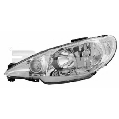Kuva TYC 20 6156 35 2 Ajovaloumpio Vasen H7/H7 Oikeanpuoleiselle liikenteelle Sähkömoottorilla PEUGEOT: 206 Hatchback