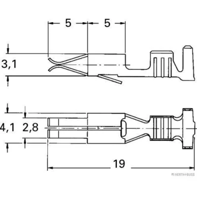 Kuva HERTH+BUSS ELPARTS 50251814 Puristusliitin 1