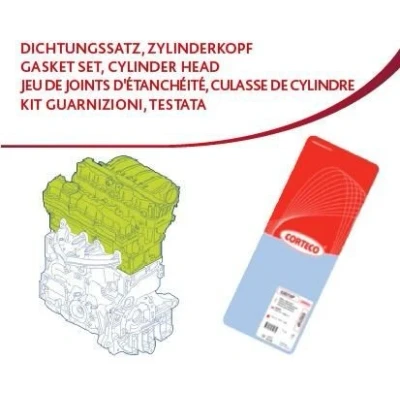 Kuva Tiivistesarja, sylinterikansi HONDA CIVIC Hatchback IV, V, Sedan Shuttle II, CONCERTO, CONCERTO