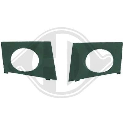Kuva DIEDERICHS Priority Parts 4464144 Puskurin Ritilä Edessä Sumuvaloilla vasrustetuille autoille RENAULT: MEGANE 2 Stufenheck