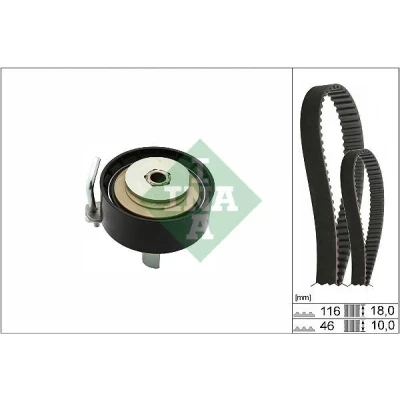 Kuva INA 530 0701 10 Jakohihnasarja 116 FORD: FOCUS 3 Turnier, FIESTA 6,