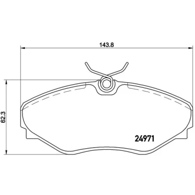 Kuva BREMBO P 68 055 Jarrupalat Ilman kulumisenilmaisinta Jarrusatulan ruuveilla tarvikkeita RENAULT: ESPACE 3