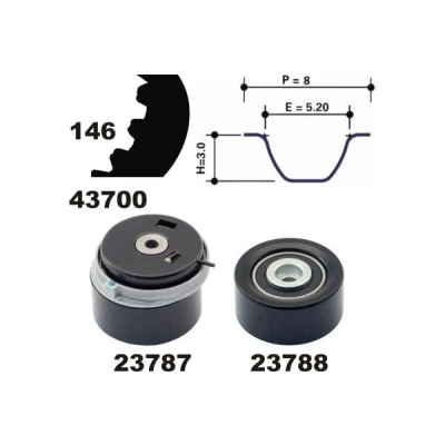 Kuva MAPCO 23700 Jakohihnasarja 146 OPEL: Signum CC, Astra J Hatchback, H Caravan, FIAT: Croma II Farmari, Stilo Hatchback