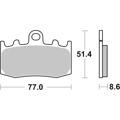 Kuva BREMBO 07BB26SR Jarrupalat Edessä