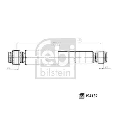 Kuva FEBI BILSTEIN 194157 Iskunvaimentimet MERCEDES BENZ: Vito Bussi, Mixto, Viano