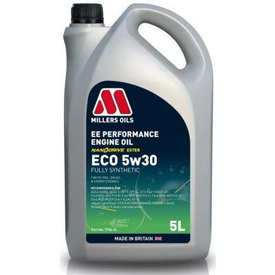 Kuva Millers Oils Ee Performance ECO 5W 30 5l Moottoriöljy 7706 5 FORD: KUGA 2, Transit Custom V362 Van, MONDEO 4 Turnier, VOLVO: V70 3, V60 I, 2