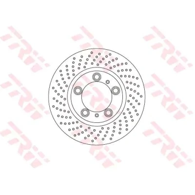 Kuva TRW DF6778S Jarrulevyt 315 28 5 130 rei&#039;itetty/tuuletettu sisältä Lakattu PORSCHE: Cayman