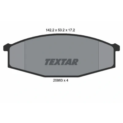 Kuva TEXTAR 2086301 Jarrupalat Ei kulumisenilmaisimelle NISSAN: Patrol GR 4 SUV, 3/1 Hardtop