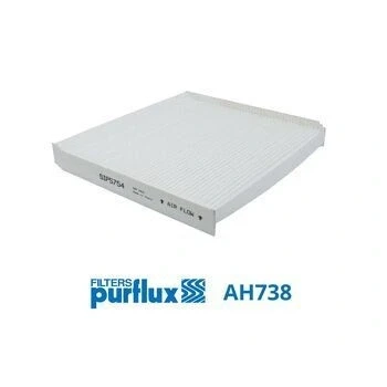 Kuva PURFLUX AH738 Raitisilmasuodatin Siitepölysuodin 254 226 28
