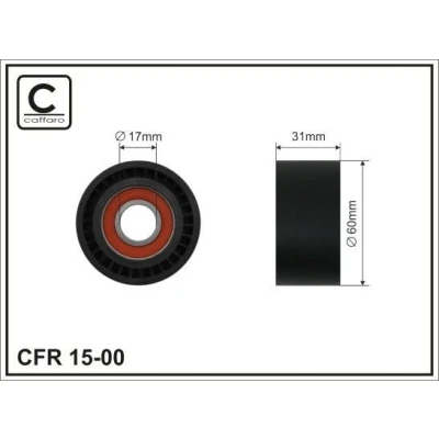 Kuva Ohjainrulla, hammashihna DACIA, FORD, MITSUBISHI, NISSAN, OPEL, RENAULT, VAUXHALL, VOLVO OE 09198527, 1192 500 QAF, 700 QAA