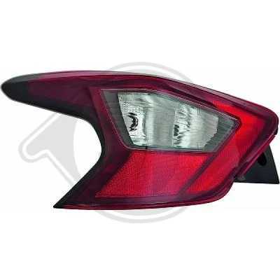 Kuva DIEDERICHS 6026091 Takavalot Vasen W16W, WY21W, W21/5W Ilman lampun kantaa NISSAN: MICRA 5