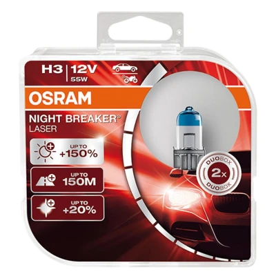 Kuva OSRAM 64151NL HCB Polttimo, kaukovalo H3 12V 55W 3950K Halogeeni BMW: 3 Sedan, Touring, 5 SAAB: 9 Farmari, VOLVO: V70 2, S60 I