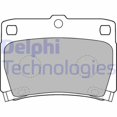 Kuva DELPHI LP1546 Jarrupalat akustisella kulumavaroittimella Huudonvaimennuspellillä Ilman tarvikkeita MITSUBISHI: PAJERO Sport 1 SUV, 2