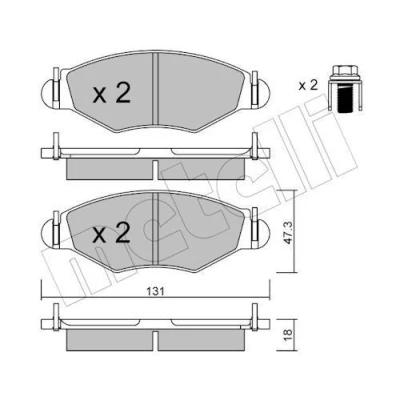 Kuva Jarrupalasarja, levyjarru METELLI 22 0254 0