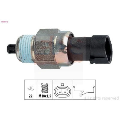 Kuva EPS 1.860.142 Peruutusvalon Kytkin Made in Italy OE Equivalent OPEL: Combo D Van / Farmari