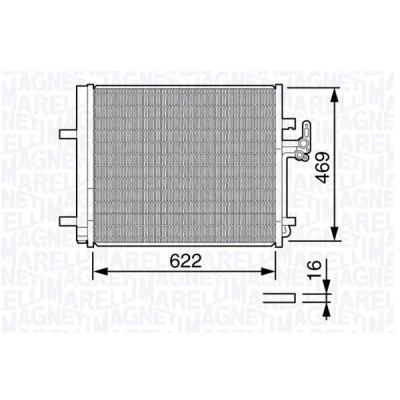 Kuva Lauhdutin, ilmastointilaite MAGNETI MARELLI 350203645000