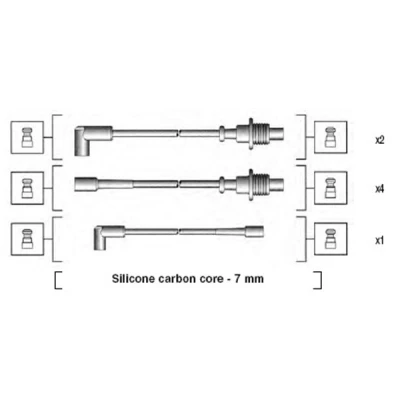 Kuva Sytytysjohtosarja CITROËN BX, BX Break, PEUGEOT 205 II, 309 I, 405 Break I OE