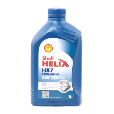 Kuva Shell Helix HX7 Professional AV 5W 30 1l Moottoriöljy 550046311 VOLKSWAGEN: Transporter 5, Multivan 5 (7HM, Passat B6 Variant, BMW: 3 Sedan, Sedan
