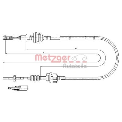 Kuva METZGER 11.2255 Kytkinvaijeri COFLE