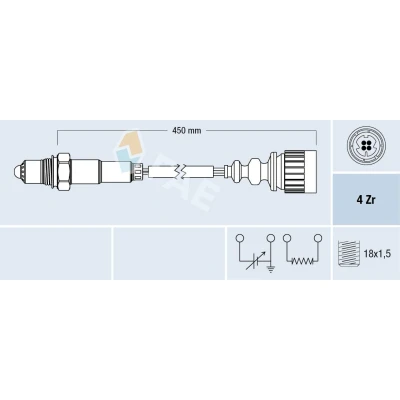 Kuva Lambda sondi BMW 5 [E34], Touring 7 [E32] OE 1 747 579, 11 78 741 666, 781 579