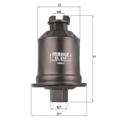 Kuva MAHLE ORIGINAL KL 513 Polttoainesuodatin Letkusuodatin 7,9 TOYOTA: HILUX 3 Pick up, 6 up