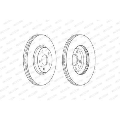 Kuva FERODO Jarrulevy FORD: Mondeo 5 Kombi, PREMIER 28mm 108mm Tuuletettu pinnoitettu DDF2337C 2017128,2037502,5202199,5322975,DG9C1125AC
