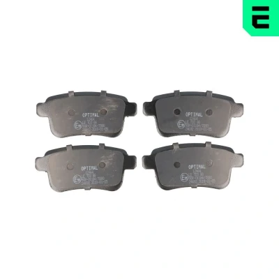 Kuva OPTIMAL BP 12464 Jarrupalat Taka akseli Ilman kulumisenilmaisinta, Ei kulumisenilmaisimelle RENAULT: Kangoo II / Grand Kangoo, I