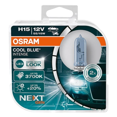 Kuva OSRAM 64176CBN HCB Polttimo, kaukovalo H15 12V 55/15W 3200K Halogeeni AUDI: A6 C7 Sedan, Avant, C6 SKODA: Octavia 3 Combi