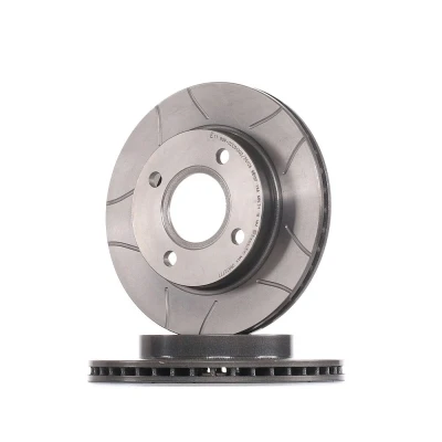 Kuva BREMBO MAX LINE 09.6727.77 Jarrulevyt 240 20 4 tuuletettu sisältä, lovella pinnoitettu rihlatulla jousilevyllä FORD: Puma, FIESTA 4, 3