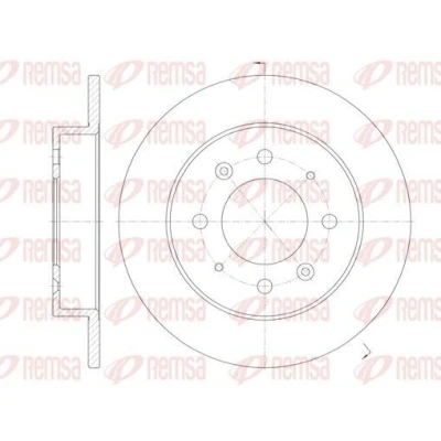 Kuva REMSA 6874.00 Jarrulevyt Taka akseli 258, 258 10 4 täysi KIA: Cerato Hatchback, Sedan