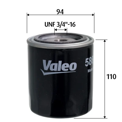 Kuva VALEO 586134 Öljynsuodatin UNF 3/4&quot; 16 Ruuvattava suodatin LAND ROVER: Discovery 2, Defender SUV, Range Rover 2