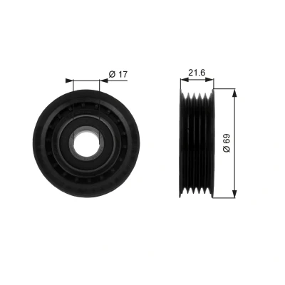 Kuva GATES FleetRunner Micro V Kit T36189 Ohjainrulla urilla MERCEDES BENZ: A sarja