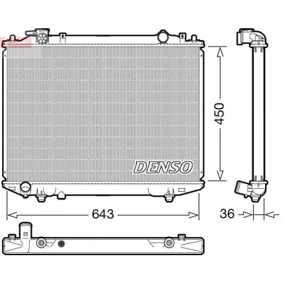 Kuva DENSO DRM44047 Jäähdytin 450 667 36