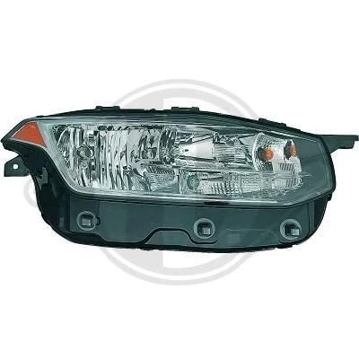 Kuva DIEDERICHS 7686080 Ajovaloumpio Oikea H11, H9, LED ilman valokorkeussäätimen moottoria