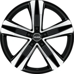 Kuva MAK Stone5 Black Machined Face 7x17 5/130 ET62 B78.1