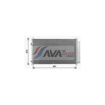 Kuva PRASCO TO5773D Ilmastoinnin Lauhdutin Vedenerottimella 15,5 10,2 Alumiini 620 R 1234yf, 134a TOYOTA: Yaris III Hatchback