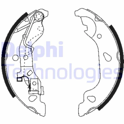 Kuva DELPHI LS1859 Jarrukengät 180 32 FIAT: Punto II Hatchback