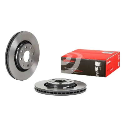 Kuva BREMBO Jarrulevy CHEVROLET: Aveo / Kalos Hatchback, Sedan 256mm 24mm 6 tuuletettu sisältä pinnoitettu 09.C182.11 96471275,96534660