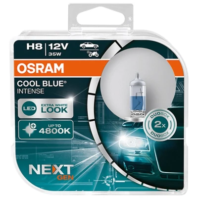 Kuva OSRAM 64212CBN HCB Polttimo, kaukovalo H8 12V 35W 5000K Halogeeni BMW: 5 Sedan, Touring, 3 SKODA: Superb II Farmari, Octavia Combi