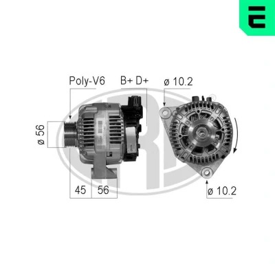 Kuva Laturi citroën, fiat, lancia, peugeot OE 5208 S4, 5705 53, FP