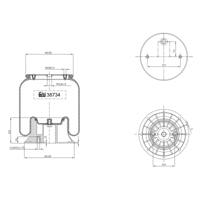Kuva FEBI BILSTEIN 38734 Metallipalje, ilmajousitus