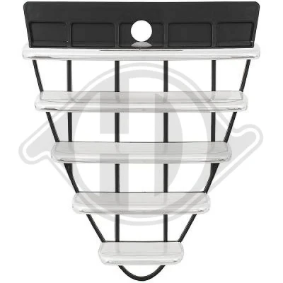 Kuva DIEDERICHS Priority Parts 3041240 Etusäleikkö Kromi/musta