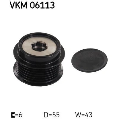 Kuva SKF VKM 06113 Laturin Vapaakytkin 43 TOYOTA: Avensis III Sedan, C HR, Auris Farmari